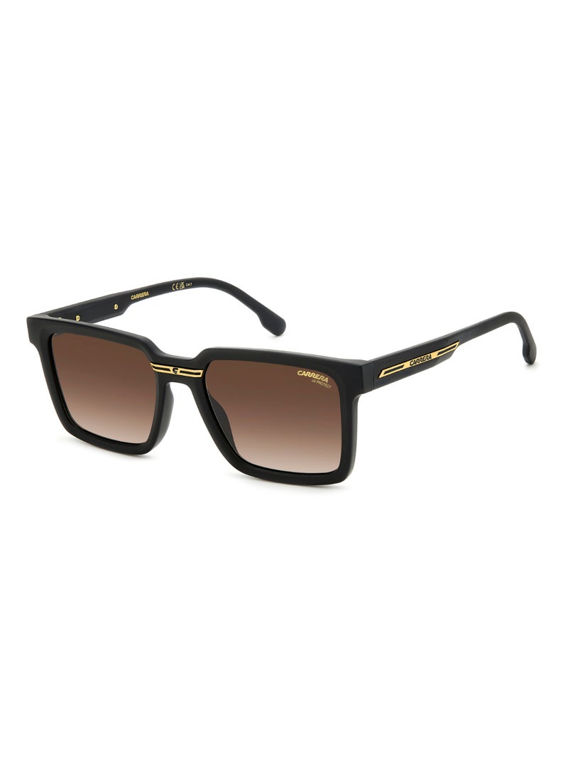 Carrera نظارة شمسية مستطيلة الشكل للرجال مع حماية من الأشعة فوق البنفسجية VICTORY C 02/S BROWN 42 - مقاس العدسة: 42.2 مم - أسود متوسط - Image 1