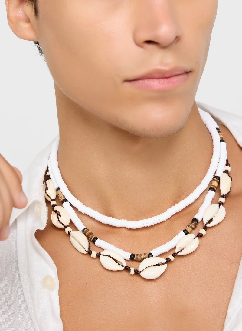 Seventy Five Beaded Beach Necklace