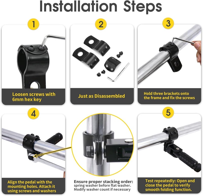 YWLUWEI M8 Motorcycle Foldable Foot Rests - Image 3
