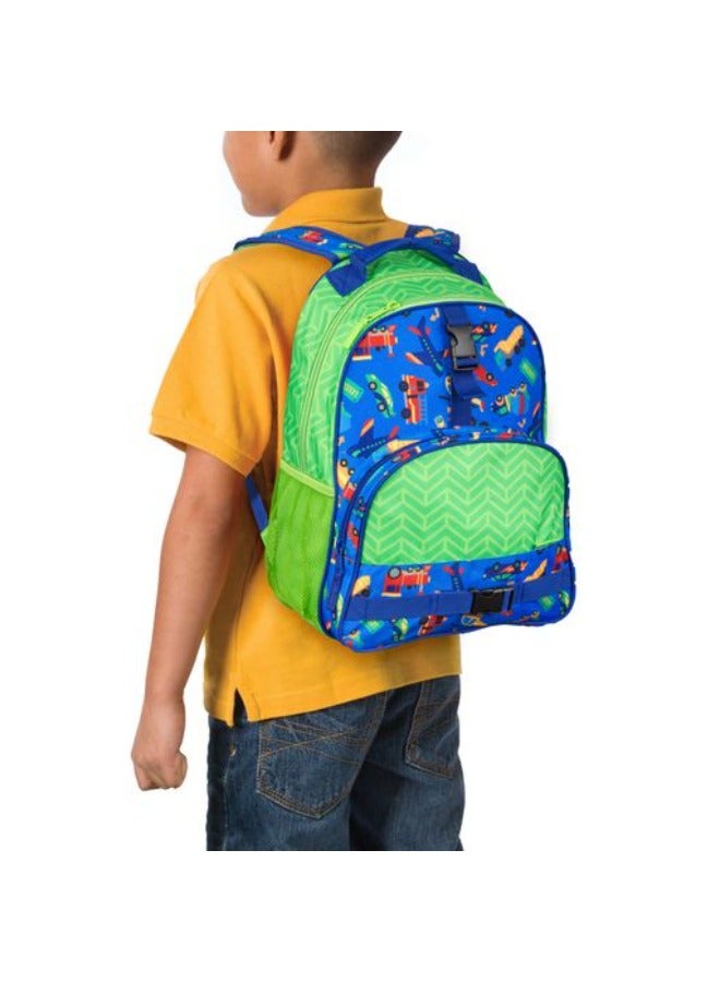 Stephen Joseph boys All Over Print Backpack, Transportation Kid s Backpack, Transportation, One Size US - Image 1
