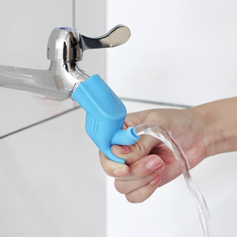 klarako 1 Piece Silicone Faucet Extender Water Tap Extender Silicone Faucet Diversion Guide Sink Faucet Extender Great for Kid Children Toddlers Hand Washing - Image 3