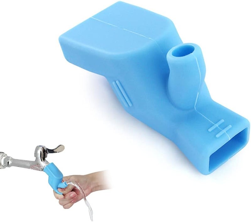 klarako 1 Piece Silicone Faucet Extender Water Tap Extender Silicone Faucet Diversion Guide Sink Faucet Extender Great for Kid Children Toddlers Hand Washing - Image 1