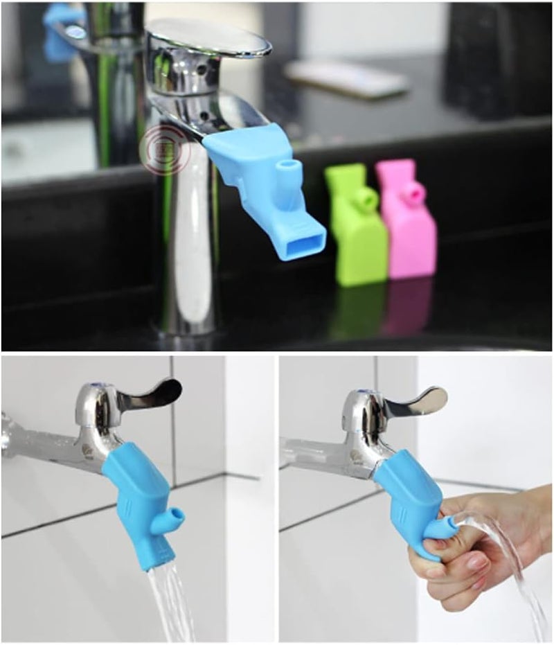klarako 1 Piece Silicone Faucet Extender Water Tap Extender Silicone Faucet Diversion Guide Sink Faucet Extender Great for Kid Children Toddlers Hand Washing - Image 2