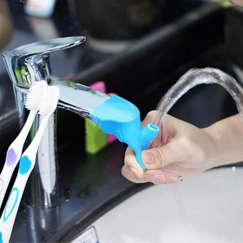 klarako 1 Piece Silicone Faucet Extender Water Tap Extender Silicone Faucet Diversion Guide Sink Faucet Extender Great for Kid Children Toddlers Hand Washing - Image 5