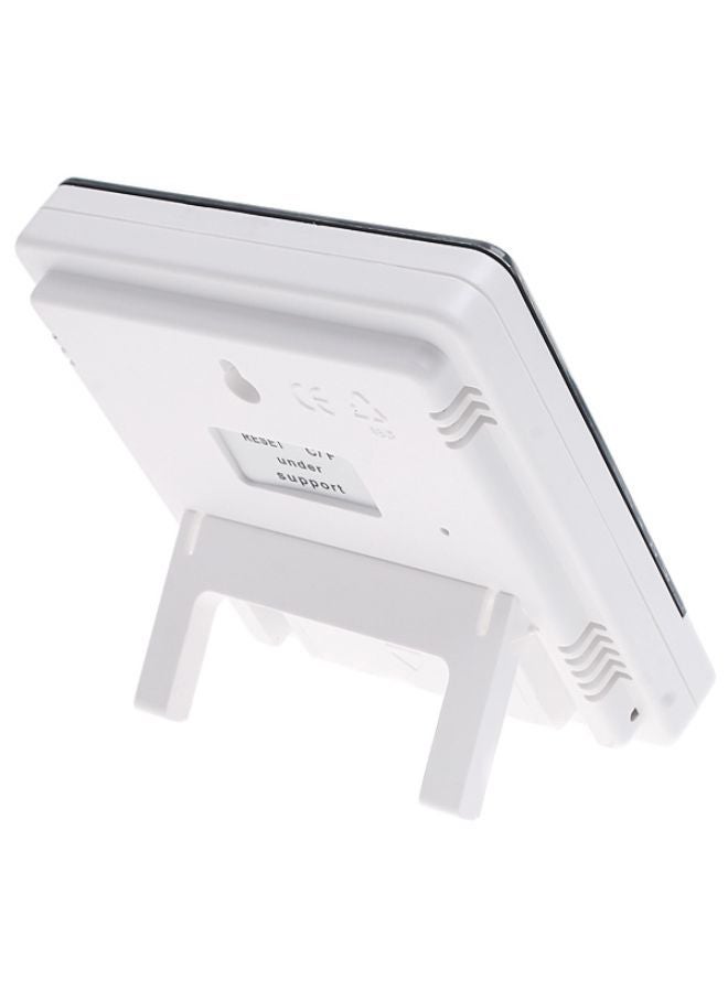 Digital LCD Temperature And Humidity Clock Black/White  - Image 2