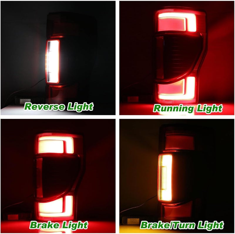 Lochnchn LED Tail Rear Light Assembly for Ford F250 F350 F450 Super Duty 2020-2022 - Right Passenger Side - Image 4