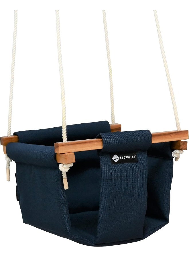 Shopoflux Baby Chair Swing Hanging Indoor Outdoor 6 Month To 3 Year Up To 25 Kg Blue - Image 1