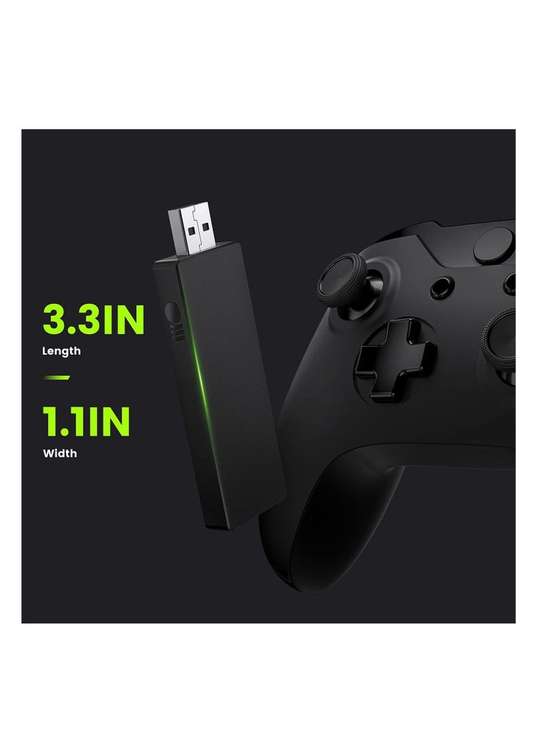 Wireless Adapter，Convert PC Receiver, Compatible with Xbox One Controller for Windows 10/8.1/8/7，Xbox Accessories