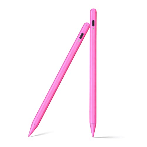 SuitMeeUp Stylus Pen for iPad 11th/10th 2025–2018 Active Pencil Pro with Palm Rejection 2Pack Stylus Pencil Pen for iPad 11/10/9/8/7/6th,iPadPro 12.9/11/13inch M4,Air 3/4/5/M2/M3,Mini A16/5th/6th - Image 1