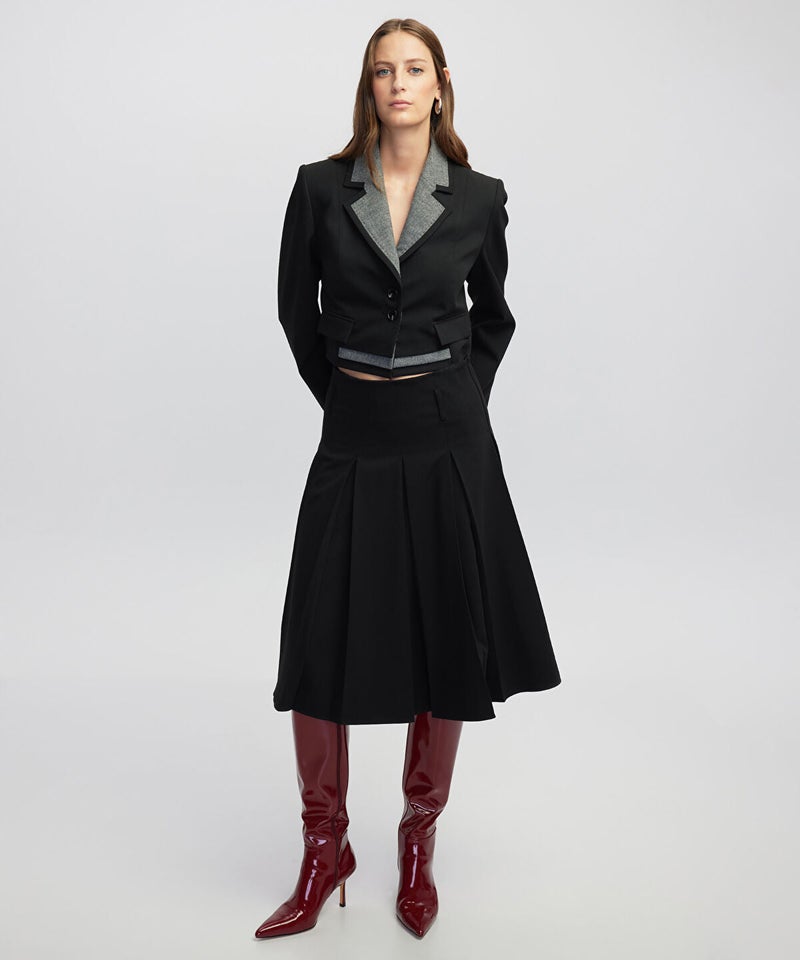 Ipekyol Pleated Midi Skirt - Image 1
