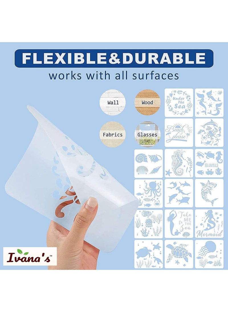 ivana's - Ivana's Horseshoe Stencil - Reusable Stencils for Painting - Create DIY Horseshoe Crafts and Decor Size - (12 x 12 inch) - Image 1