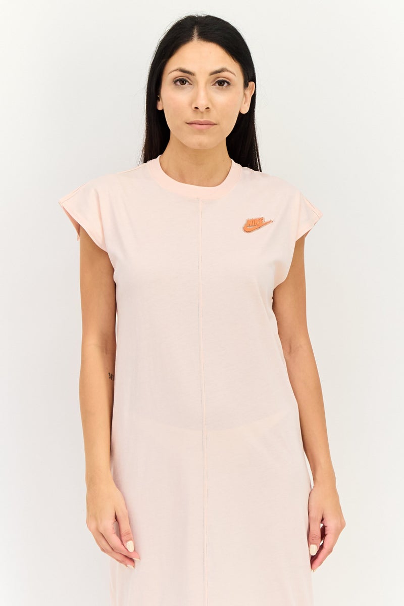 Nike Women Sportswear Fit Sleeveless Outdoor Dress, Peach - Image 3