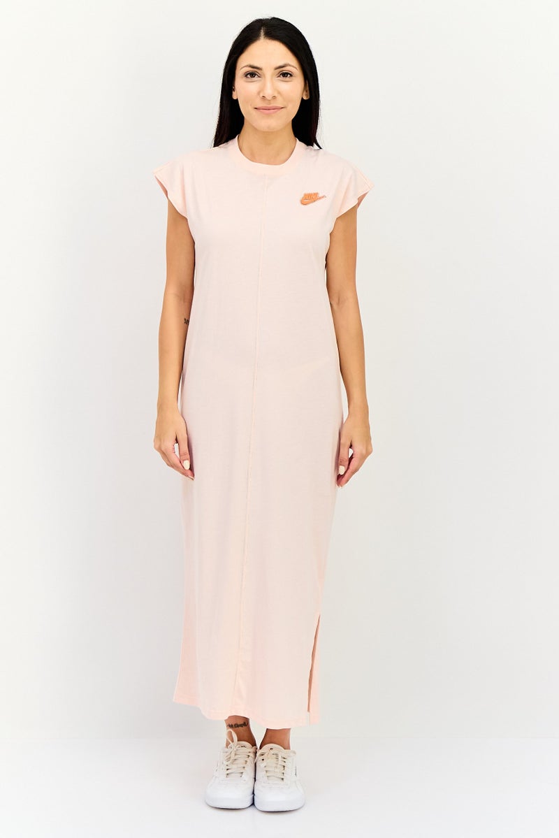 Nike Women Sportswear Fit Sleeveless Outdoor Dress, Peach - Image 1