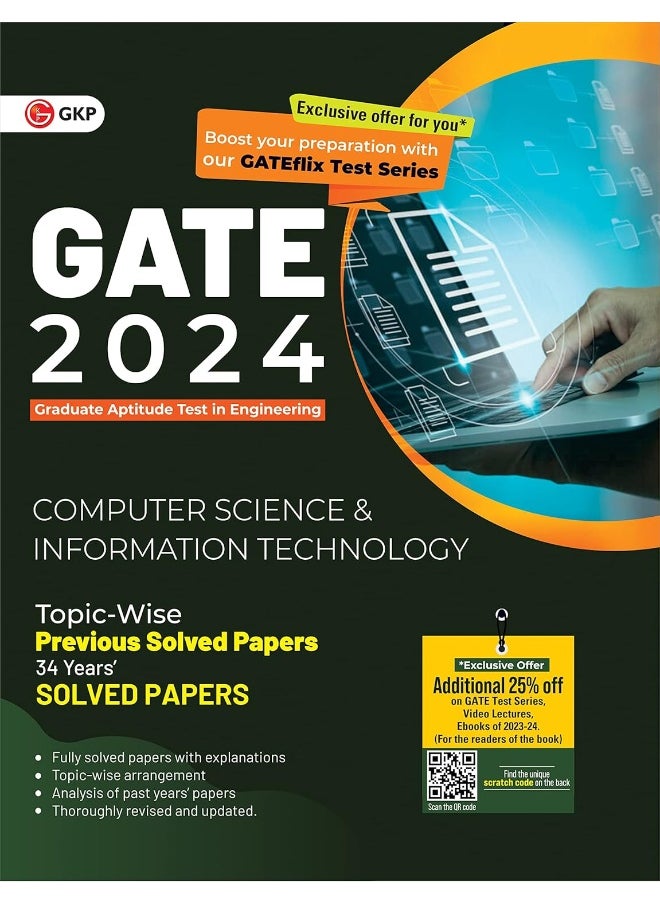 GATE 2024 Computer Science and Information Technology - 34 Years Topic wise Previous Solved Papers  - Image 1