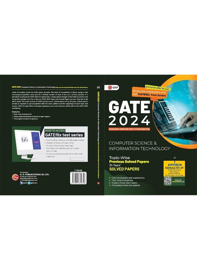 GATE 2024 Computer Science and Information Technology - 34 Years Topic wise Previous Solved Papers  - Image 2