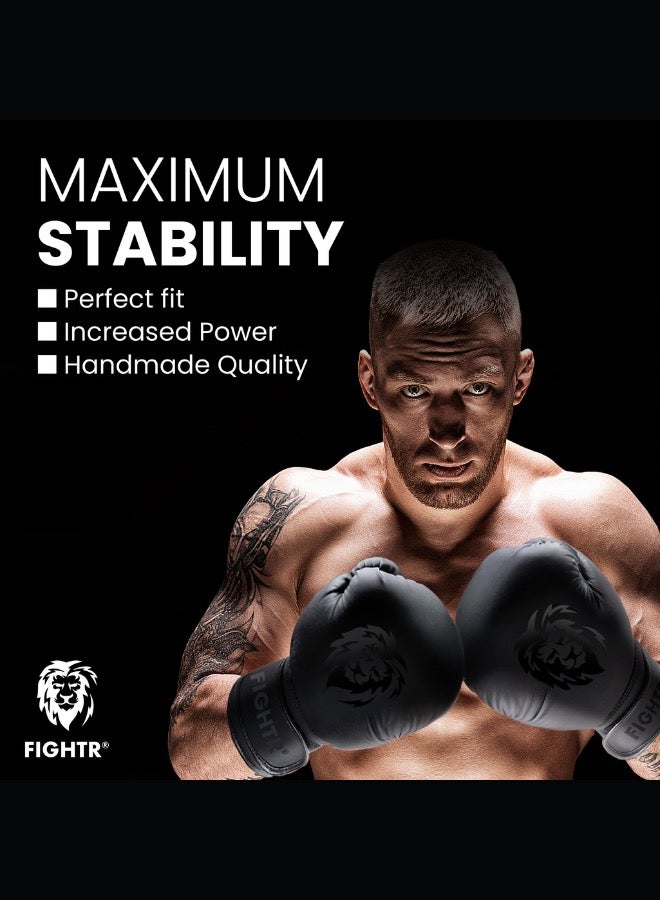 FIGHTR Premium Boxing Gloves - Ideal Stability & Impact Strength | Punching Gloves for Boxing, MMA, Muay Thai, Kickboxing & Martial Arts | Includes Carry Bag - Image 4