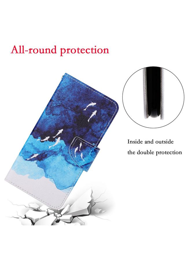 S-TOP Case For Huawei P30 lite Colored Drawing Pattern Horizontal Flip Leather Case with Holder & Card Slots & Wallet & Lanyard - Image 5