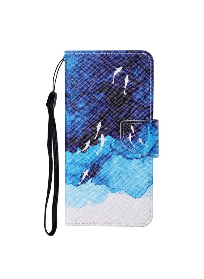 S-TOP Case For Huawei P30 lite Colored Drawing Pattern Horizontal Flip Leather Case with Holder & Card Slots & Wallet & Lanyard - Image 2