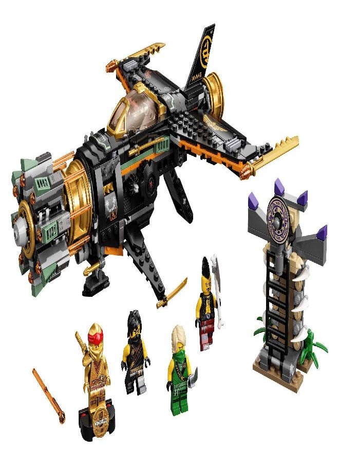 LEGO - LEGO NINJAGO Legacy Boulder Blaster 71736 Airplane Toy Featuring Collectible Figurines, New 2021 (449 Pieces) - Image 1