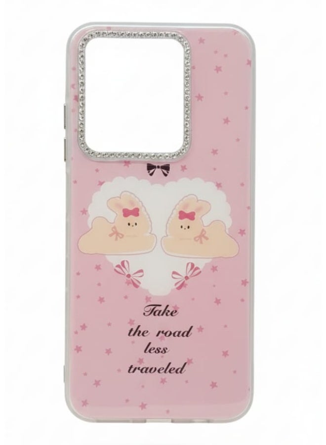 غطاء فاخر بتصميم سحابة الحلوى لهاتف Infinix Smart 9 . - Image 1