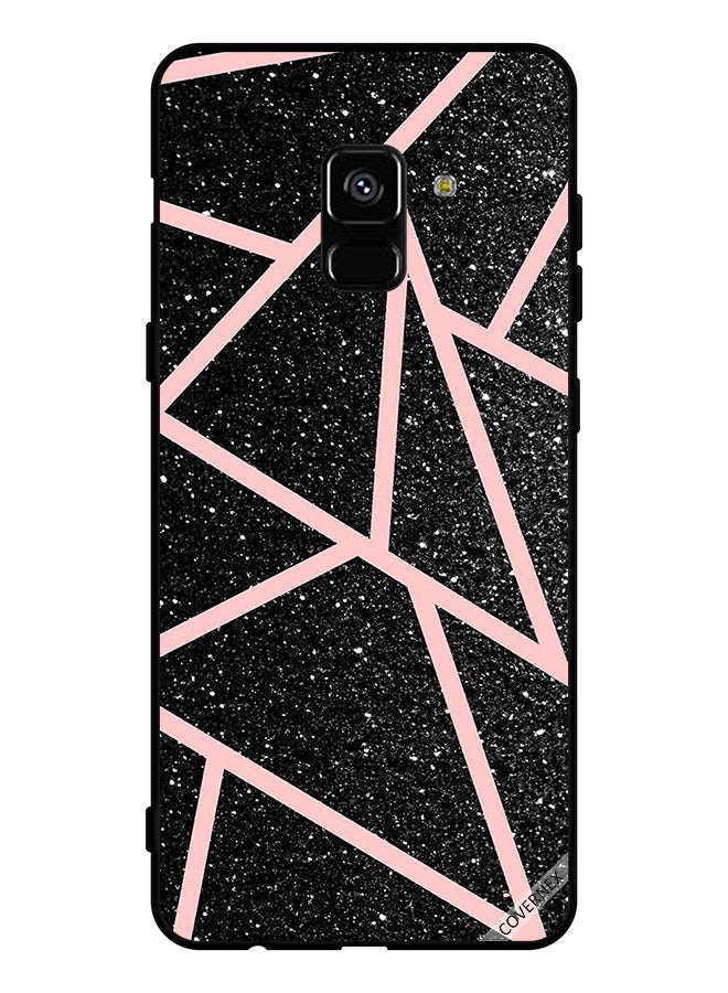 Covernex Protective Case Cover For Samsung Galaxy A8+ (2018)   Gliters Light   Paths Pattern - Image 1