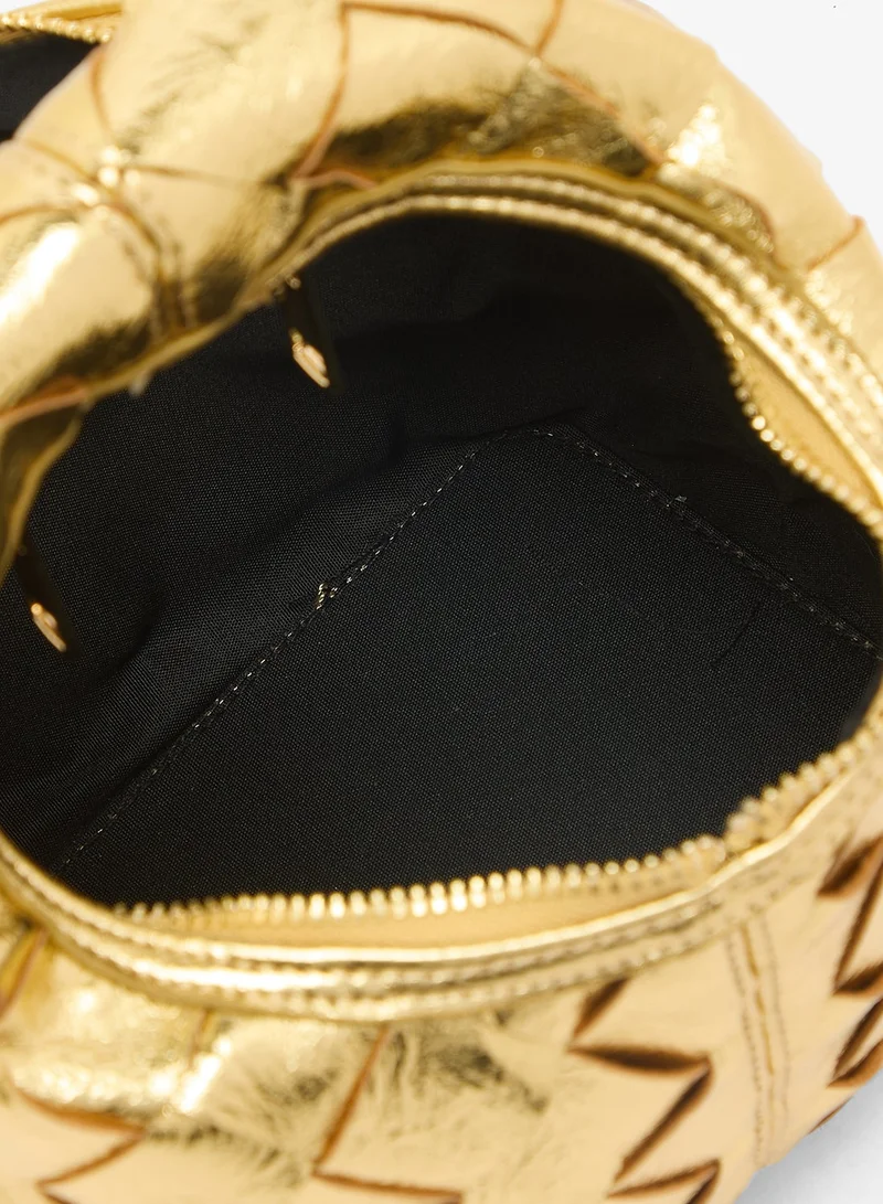 GLAMOROUS  Woven Detail Grab Hobo Bag for Women | Best Price UAE