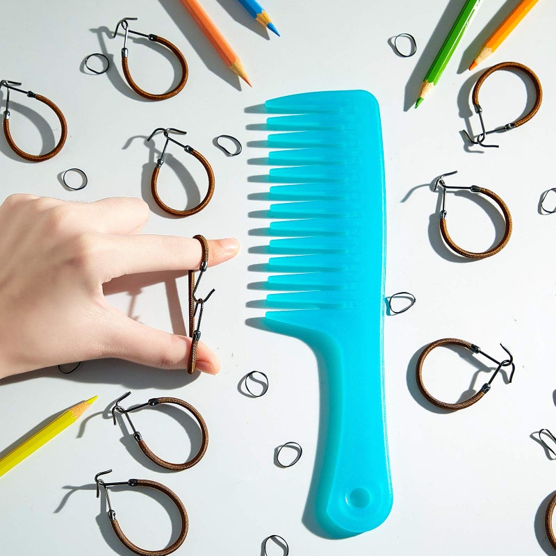 Hotop 15 Pieces Elastic Hook Hair Tie Styling Ponytail Holder Hooks Cord for Long Curly Hair(Brown) - Image 4