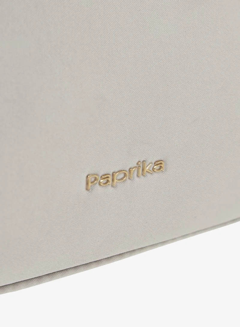 Paprika IVORY Women's Embellished Satchel Bag with Detachable Chain Strap and Flap Closure Ramadan Collection for Women | Best Price UAE