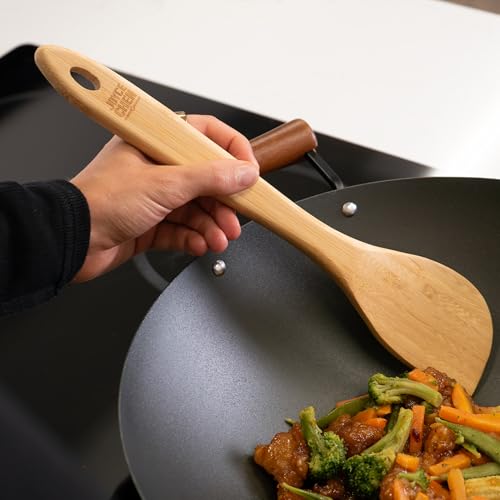 Joyce Chen Burnished Bamboo Wok Spatula, 13-Inch - Image 4