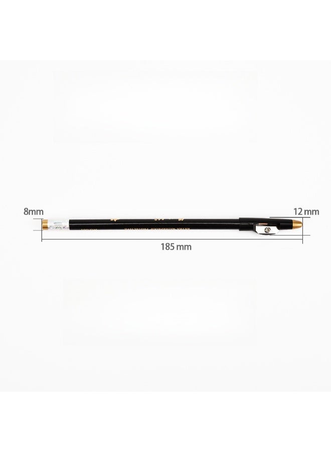 يوكانبي طقم 12 قلم حواجب وكحل – أبيض نقي، أسود، بني غامق، بني قهوة – ثبات طويل وسهل التطبيق - Image 5