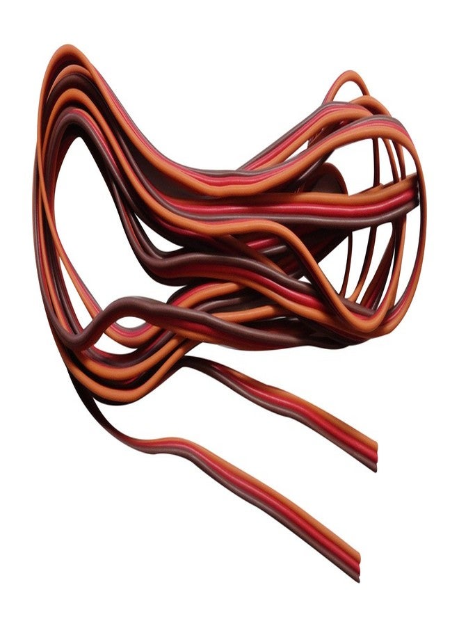Apex RC Products 3M / 10' 22Awg Orange Red Brown JR/Spektrum/Hitec Style Servo Wire 1221 - Image 1