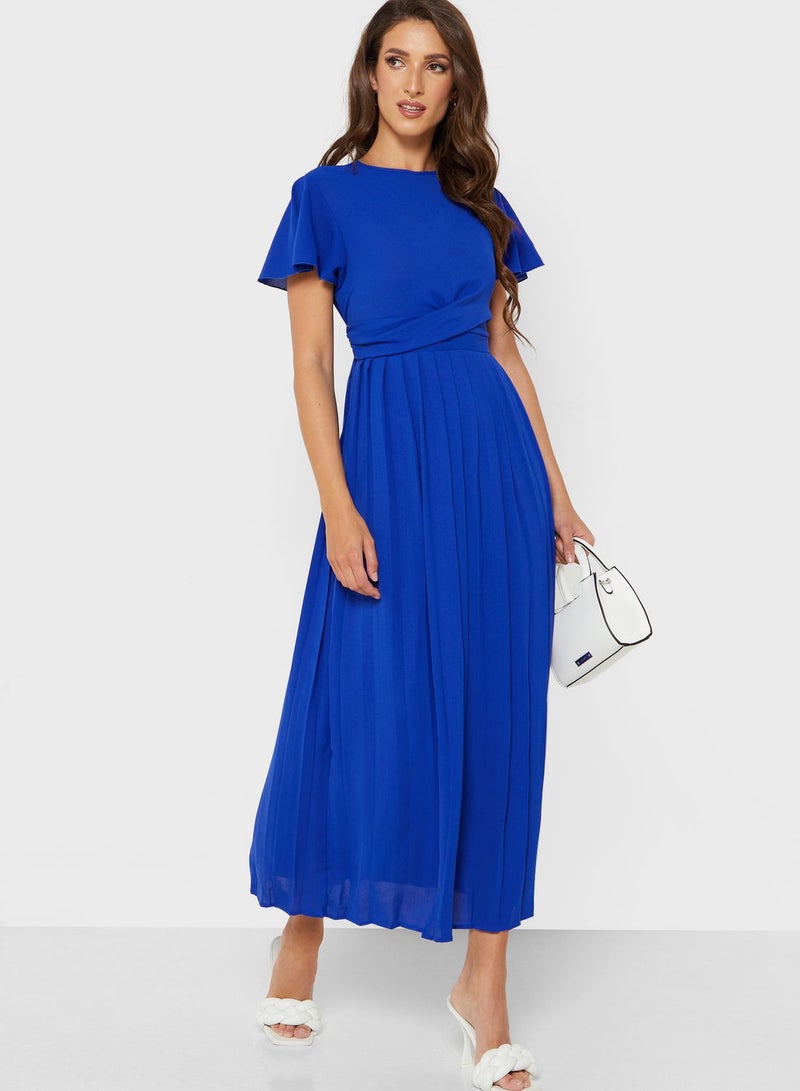 ELLA Pleated Midi Dress - Image 4