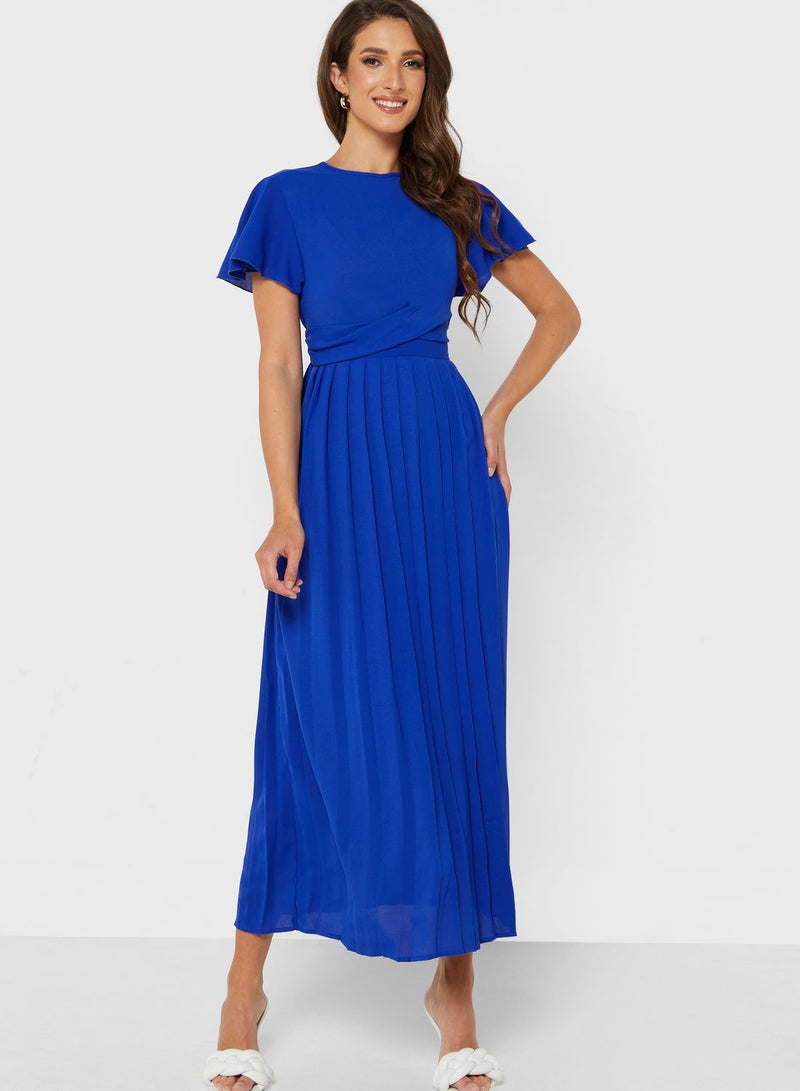 ELLA Pleated Midi Dress - Image 1