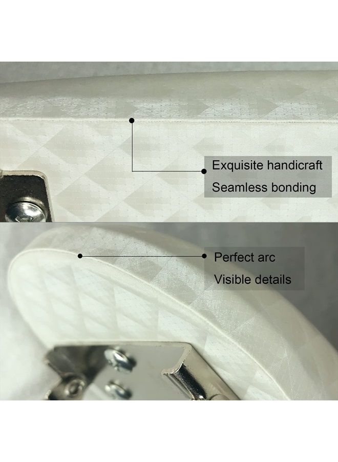 wolinspring Nail Arm Rest, Hand Rest for Nail Microfiber Soft Leather Manicure Nail Rest with Non-Slip, WOLINSPRING Professional Hand Pillow Cushion Table Desk Station for Nail Techs Use (White) - Image 3