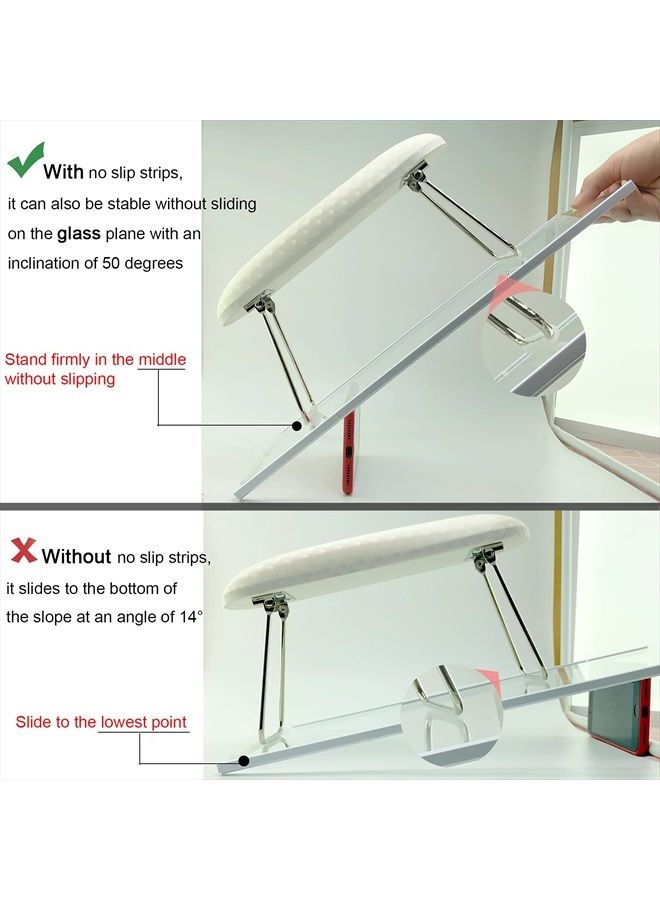 wolinspring Nail Arm Rest, Hand Rest for Nail Microfiber Soft Leather Manicure Nail Rest with Non-Slip, WOLINSPRING Professional Hand Pillow Cushion Table Desk Station for Nail Techs Use (White) - Image 5