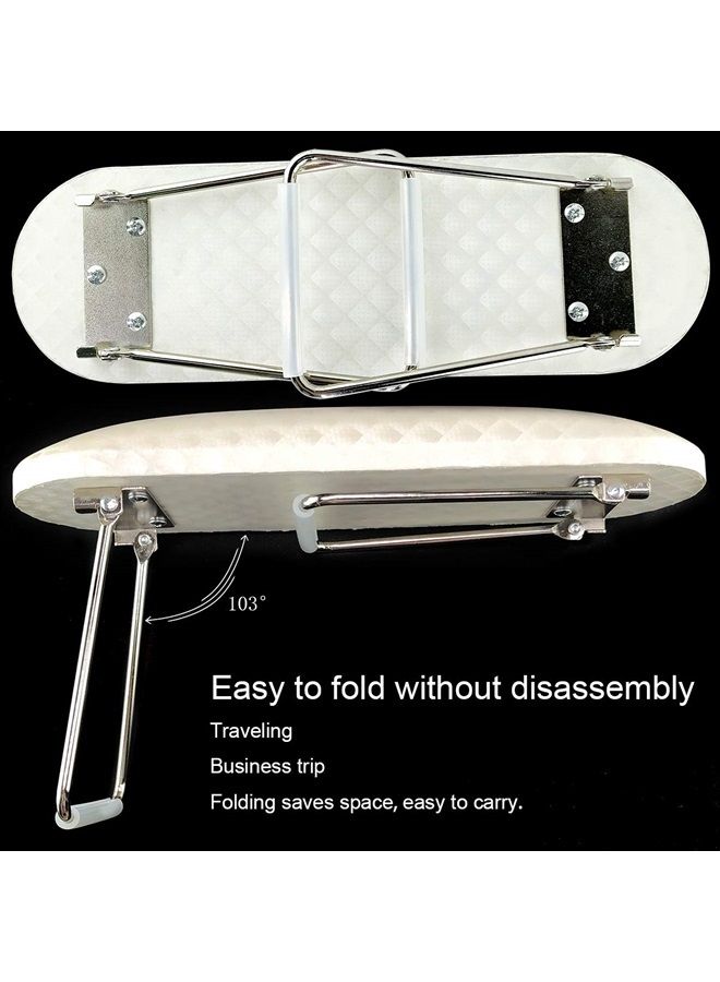 wolinspring Nail Arm Rest, Hand Rest for Nail Microfiber Soft Leather Manicure Nail Rest with Non-Slip, WOLINSPRING Professional Hand Pillow Cushion Table Desk Station for Nail Techs Use (White) - Image 4