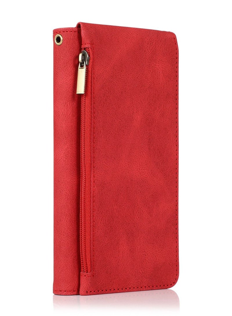 Loquat Suitable For IPhone Card Slot Zipper Leather Case  - Image 2