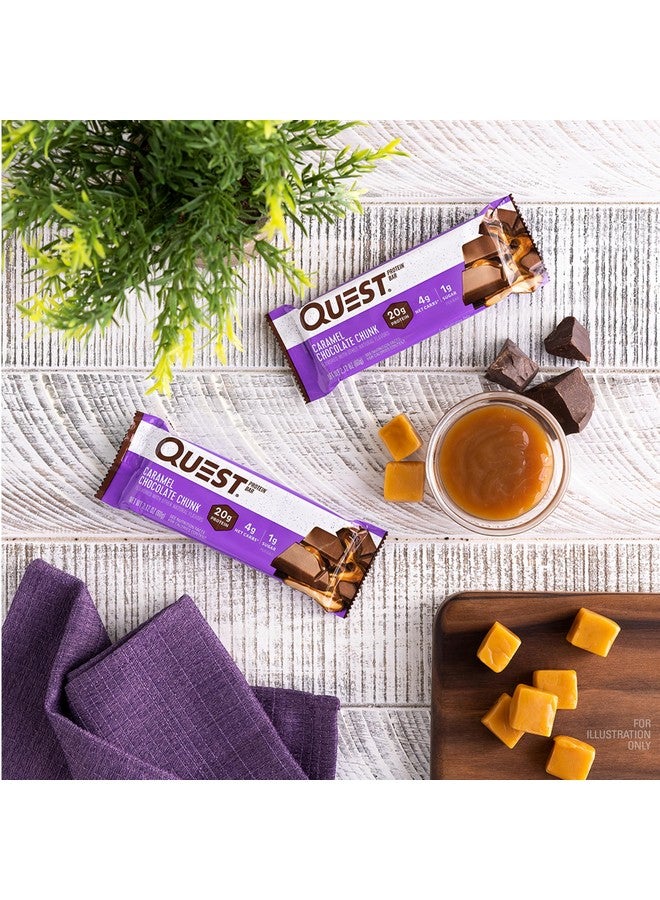 Quest Nutrition Quest Nutrition Caramel Chocolate Chunk Protein Bar, 20g Protein, 1g Sugar, 4g Net Carbs, Gluten Free, Keto Friendly, 12 Count - Image 5