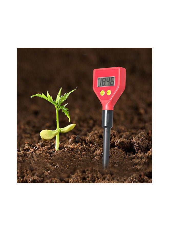 NIBEMINENT Portable Soil Moisture Tester Red/Black - Image 2