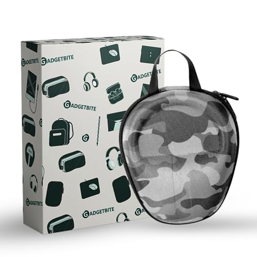 GadgetBite Headphone Carrying EVA Case Earpads Storage Bag Headphone Pouch Portable Anti-Pressure Compatible with Boat 550/Sony WH C510/Flix X1/Sony CH710n/Hyperx Cloud Cases (Army Grey) - Image 2