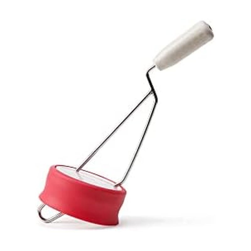 Chef'n Chefâ€™n Natural Peanut Butter Stirrer, Fits Most Mason and Peanut Butter Jars, Red/Stainless - Image 1