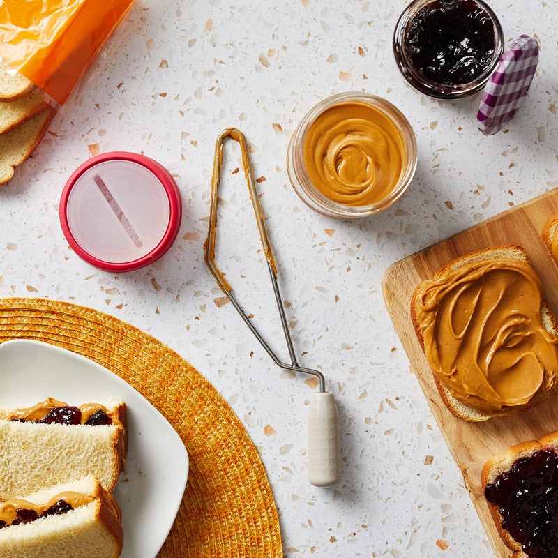 Chef'n Chefâ€™n Natural Peanut Butter Stirrer, Fits Most Mason and Peanut Butter Jars, Red/Stainless - Image 5