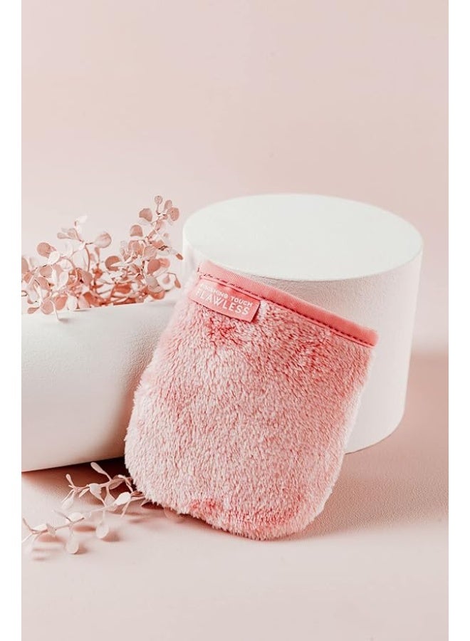 Finishing Touch Flawless Facial Mitt Makeup Remover Set - Pure Clean 7-Day Reusable Makeup Remover Pads, Face Wipes, Eco-Friendly - Image 4