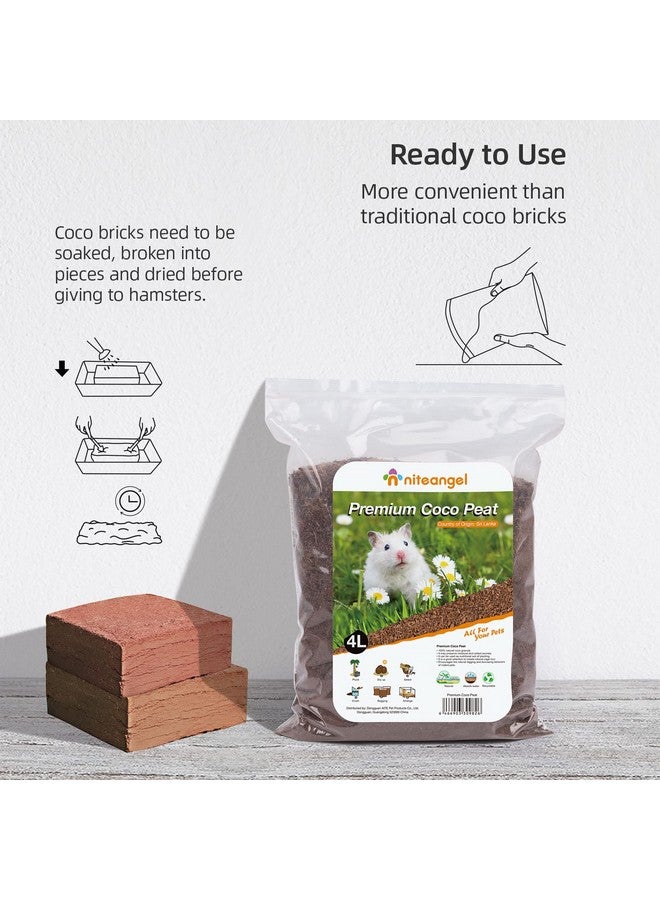 نيتينجيل فرشة نايت أنجل الطبيعية من جوز الهند/الفلين للهامستر السوري القزم، والجربوع، والفئران، والديجوس، أو غيرها من الحيوانات الصغيرة - Image 4