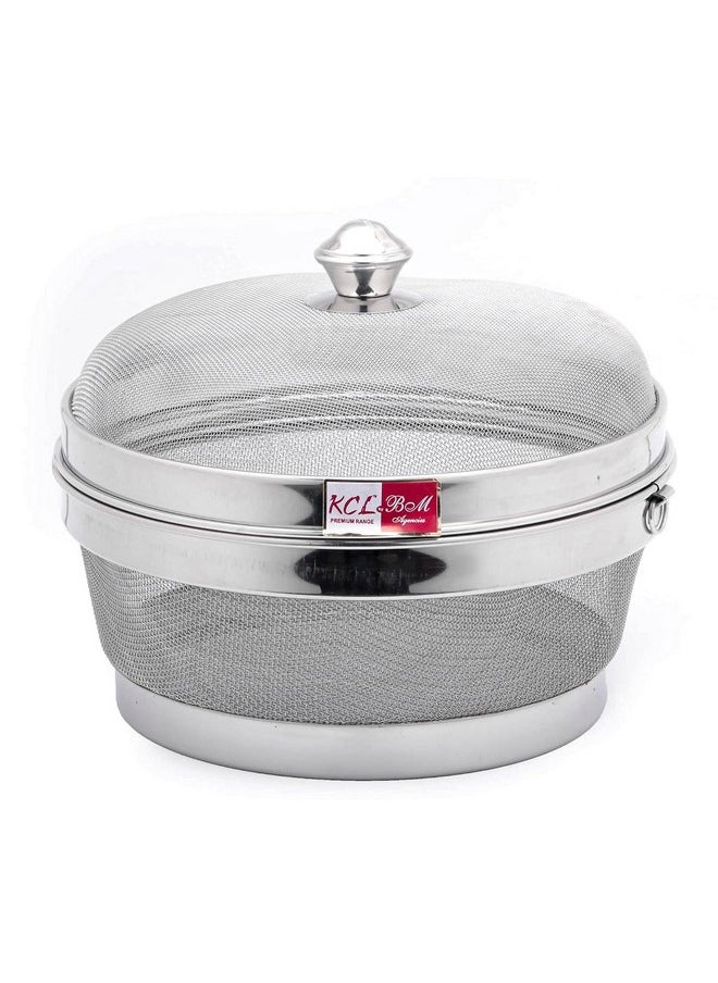 KCL KCL Stainless Steel - Miska Fruit & Vegetable Basket with Lid | 10 Inch Premium Modern Design Mesh Basket | Must Have Kitchen Essential  - Image 1