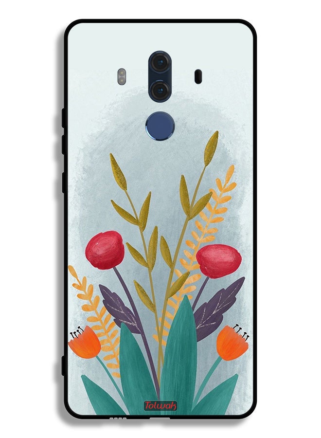 Tolwak Huawei Mate 10 Pro Protective Case Cover Plants Drawing Art - Image 2