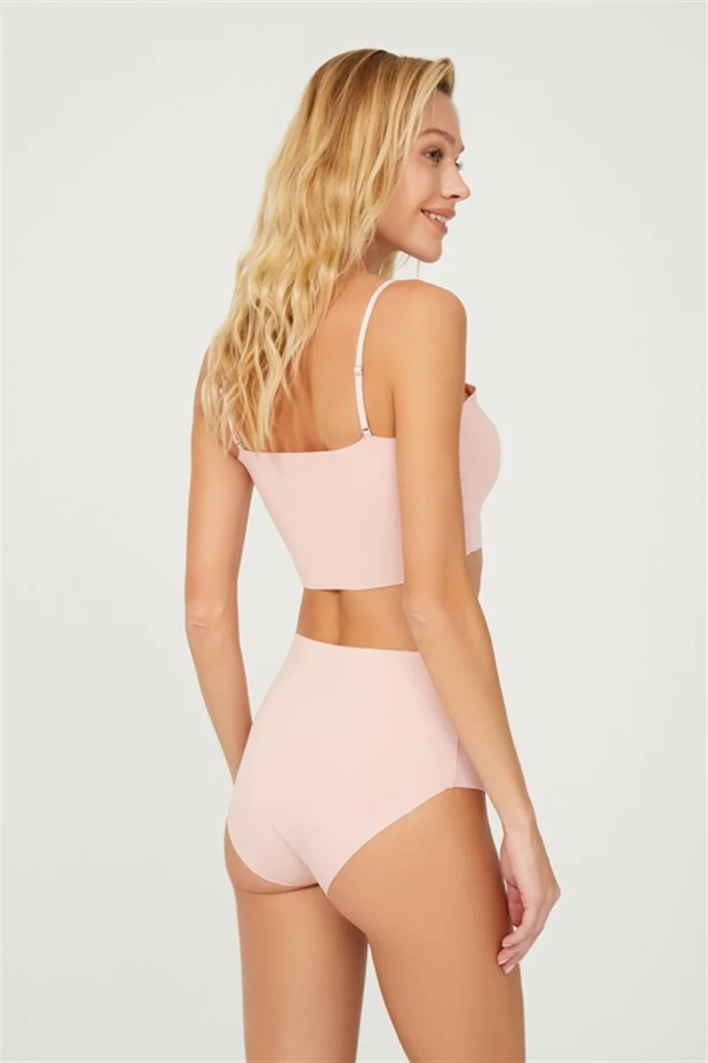 COTTONHILL High Waist Basic Laser Cut Bikini Panties 3 Pack