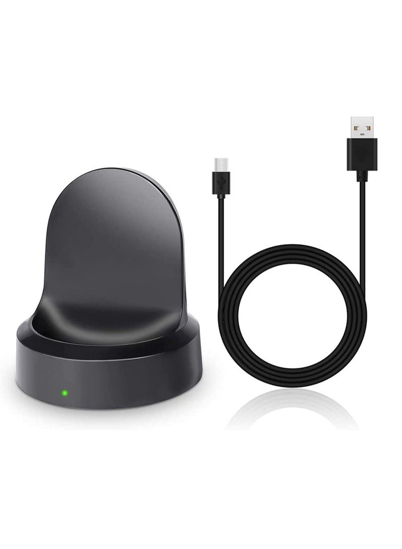 For Samsung S3 Frontier and S3 Frontier LTE Smart Watch Wireless Charging Dock with Micro USB Cable for Home Travel Hotel Business Use Compact Design Power Protection Circuit  - Image 1