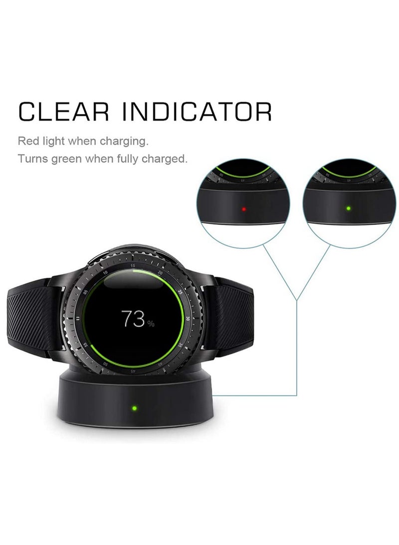 For Samsung S3 Frontier and S3 Frontier LTE Smart Watch Wireless Charging Dock with Micro USB Cable for Home Travel Hotel Business Use Compact Design Power Protection Circuit  - Image 4