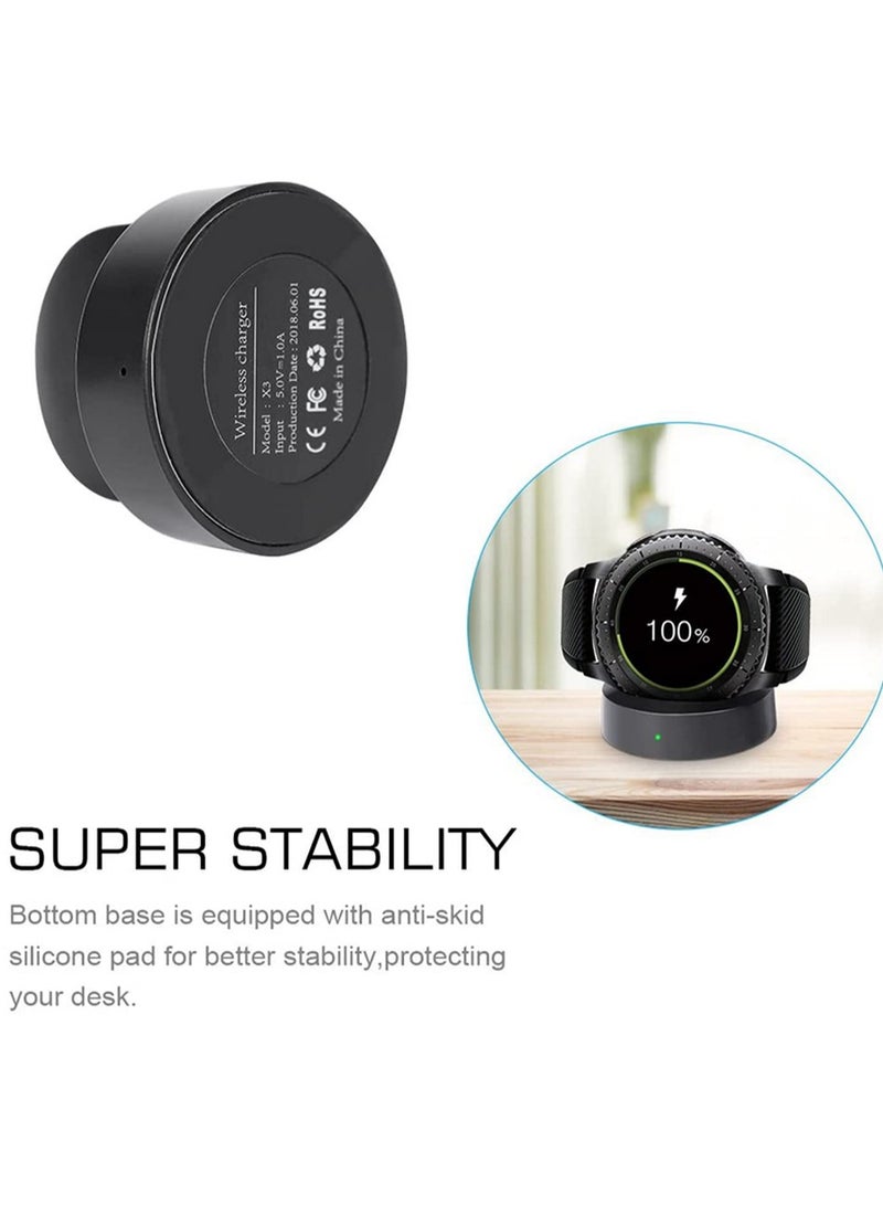 For Samsung S3 Frontier and S3 Frontier LTE Smart Watch Wireless Charging Dock with Micro USB Cable for Home Travel Hotel Business Use Compact Design Power Protection Circuit  - Image 5